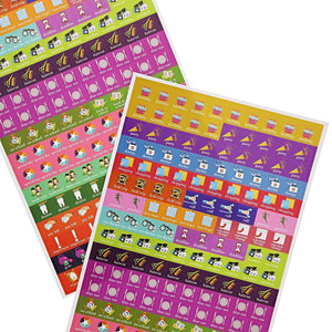 Juvale Calendar Reminder Appointment Stickers, 5 Sheets (1050 Count)