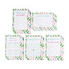 Baby Shower Game Card Packs - 5-Set Assorted Party Activity Supplies for 50 Guests, Including Bingo, Word Scramble, and Well Wishes, Boho Cactus and Hearts Design, 50 Sheets, 5 x 7 Inches