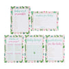 Baby Shower Game Card Packs - 5-Set Assorted Party Activity Supplies for 50 Guests, Including Bingo, Word Scramble, and Well Wishes, Boho Cactus and Hearts Design, 50 Sheets, 5 x 7 Inches