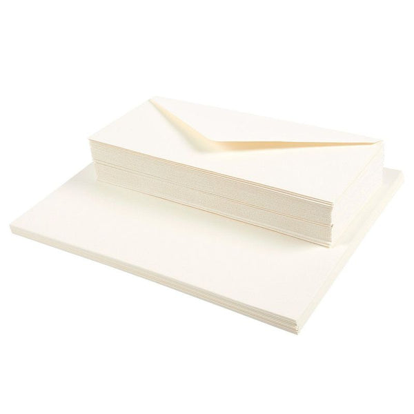 Juvale Cotton Paper Stationery with Envelope (8.5 x 11) Ivory