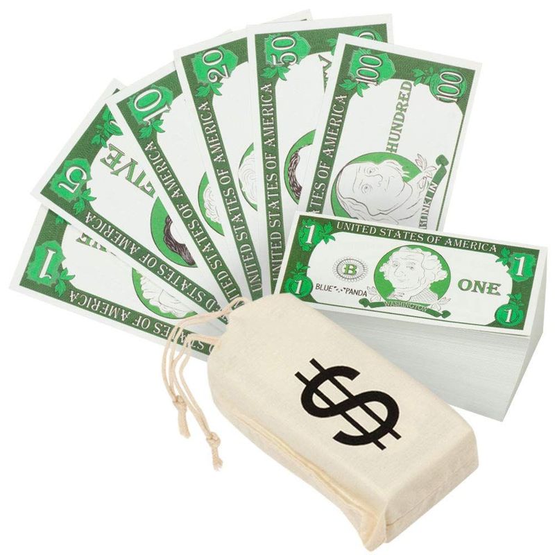 Play Money for Kids, Educational Counting Bills for Math and Making Change (300 Pieces)