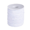 Juvale Elastic String Cord Spool for Crafting (600 ft, White)