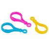 Juvale Plastic Lobster Clasps- 100-Pack Hard Plastic Lobster Hooks, Large Plastic Lobster Claw Clasp for DIY Toys, Key Rings, Key Chains, Assorted Colors, 2 x 1 Inches