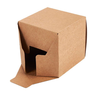 Premium Kraft Gift Boxes 50 Pack 3 x 3 x 3 inches Brown Paper Gift Boxes with Lids for Gifts, Cupcake Boxes and Crafting, Easy Assemble Boxes