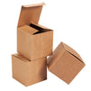 100 Pack Small Kraft Gift Boxes Bulk for Party Favor Business Gifts, 3x3x3 in.