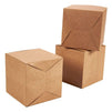 100 Pack Small Kraft Gift Boxes Bulk for Party Favor Business Gifts, 3x3x3 in.