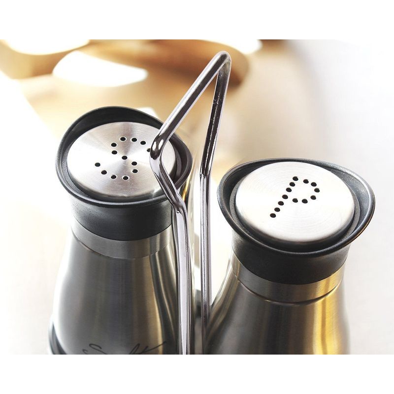 Juvale Stainless Steel Copper Salt And Pepper Shakers Set With Glass  Bottom, Perforated s And p Caps For Kitchen, 4oz : Target