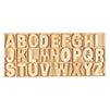 Wooden Alphabet Letters with Storage Tray, Wood ACBs for Learning, Decor (104 Pieces)