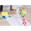 Reward Stickers - 1000-Count Encouragement Sticker Roll for Kids, Motivational Stickers with Cute Animals for Students, Teachers, Classroom Use, 8 Designs, 1.5 Inches Diameter