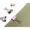 Cute, Colorful Paper Binder Clips (1.5 x 0.75 in, 40 Pack)