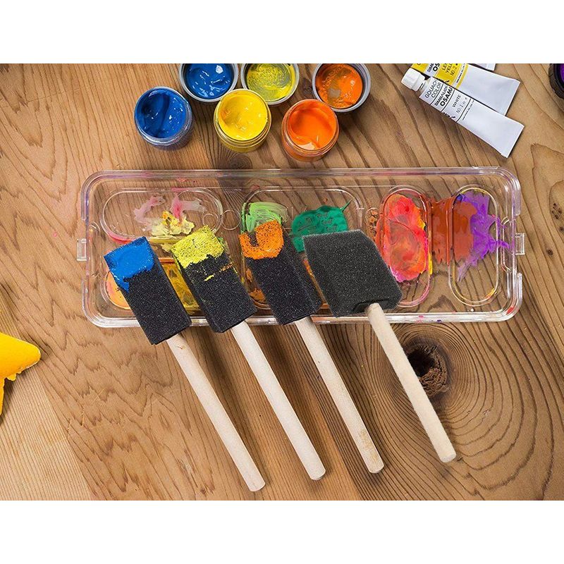 Foam Paint Brushes, Arts and Crafts Supplies (4 Sizes, 20-Pack)