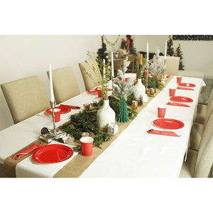 Red Party Supplies, Paper Plates, Cups, and Napkins (Serves 24, 72 Pieces)