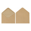 100 Pack Brown Kraft Grocery Bag Paper A4 Envelopes for 4 x 6 Greeting Cards and Invitation Announcements - Value Pack Envelopes - 4.2 x 6.2 Inches - 100 Count