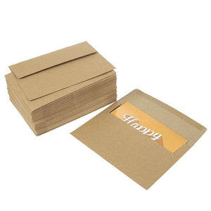 Juvale 100 Count Brown Kraft A7 Invitation Envelopes for 5x7 Card