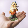 Mini Garden Gnome Statue Set in for Fairy Gardens, Home Decor (4 in, Set of 6)