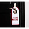 Do Not Disturb Sign - 12-Pack Do Not Disturb, Please Knock Door Hanger, Double Sided Plastic Door Knob Hanger for Privacy, Ideal for Home, Hotel Rooms, B&B, (3.5 x 9.8 in.)