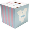 Juvale Gender Reveal Baby Shower Party Voting Box with 50 Ballot Cards Set, Pink and Blue, 8 Inches