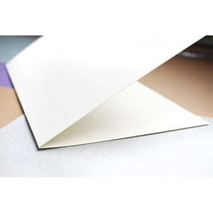 White Card Stock Half Fold Greeting Cards for DIY Craft, Notes, Glossy and Matte (8.5 x 5.5 In Folded, 100 Sheets)