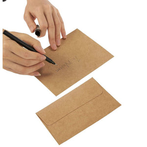Juvale A6 Envelopes Bulk - 100-Count A6 Invitation Envelopes, Kraft Paper Envelopes for 4x6 Inch Wedding, Baby Shower, Party Invitations, Square-Flap Photo Envelopes, Brown, 4 3/4 x 6 1/2 Inches