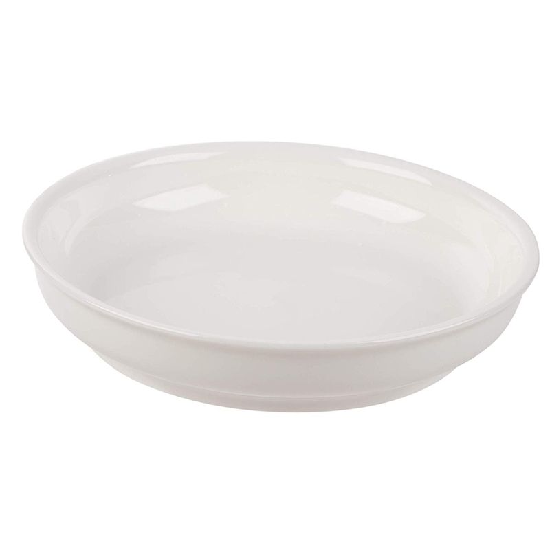 6-Piece Porcelain Pasta Bowls Set – 22-Ounce Soup Bowls, Wide Shallow Large Serving Bowls for Pasta, Salad, Cereal, Desserts - 7.9 x 1.6 Inches, Plain White