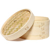 Juvale 3-Piece Set 10 Inch Bamboo Steamer Basket for Dim Sum, Buns, and Dumplings