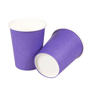 Purple Party Supplies, Paper Plates, Cups, and Napkins (Serves 24, 72 Pieces)