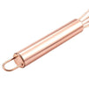 Balloon Whisk - Stainless Steel Copper Coated Wire Whisk, Egg Whisk for Blending, Whisking, Beating, Stirring, Rose Gold, 12 Inches