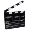 Clapper Board Prop for Film, Movie Director Slate (Black Clapboard, 1 Pack)