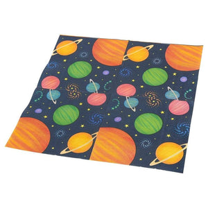 Outer Space Party Bundle Includes Plates, Napkins, Cups, and Cutlery (Serves 24, 144 Total Pieces)