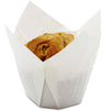 Juvale Tulip Muffin Wrappers (100 Pack) Large Paper Liners, White