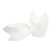 Juvale Tulip Muffin Wrappers (100 Pack) Large Paper Liners, White