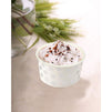 Disposable Ice Cream Cups, Dessert Bowls with Silver Polka Dots (8 oz, 50 Pack)