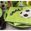Soccer Party Party Bundle Includes Plates, Napkins, Cups, and Cutlery(Serves 24, 144 Pieces)