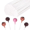 Cake Pop Sticks - 300-Count 6-Inch Paper Sticks for Lollipops, Candy Apples, Cake Pops, White