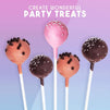 Cake Pop Sticks - 300-Count 6-Inch Paper Sticks for Lollipops, Candy Apples, Cake Pops, White