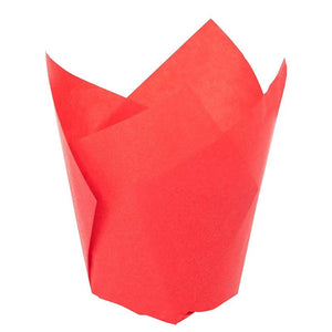 Tulip Cupcake Liners, Paper Baking Cups (3.5 Inches, Red, 300 Pack)