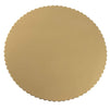 12-Pack Round Cake Boards, Cardboard Scalloped Cake Circle Bases, 12 Inches Diameter, Gold