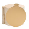 Mini Cake Boards, Gold Dessert Plates (3.5 in., 100 Pack)