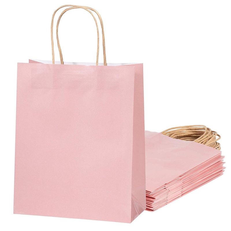 Pink Striped Party Favor Gift Bags with Handles for Girls Baby Shower (50  Pack), PACK - Kroger