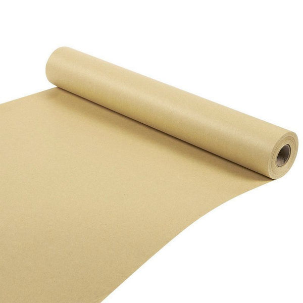 Kraft Brown Wrapping Paper for Gifts, Packing, Table Covering (17.5 In x 100 Ft Roll)