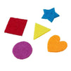 Juvale Felt Embellishments - 1000-Pack Felt Shapes, Heart, Star, and Geometric Design, Felt Ornaments for Craft Projects, Assorted Colors