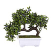 Artificial Bonsai Tree - Fake Plant Decoration, Potted Artificial House Plants for Home DecorIndoor, Ficus Bonsai Tree Plant for Decoration, Desktop Display, Zen Garden Decor- 10 x 6 x 8 Inches