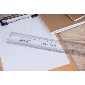 Clear Plastic Rulers for Kids,12 Inch Ruler for Measuring, Drawing (36 Pack)