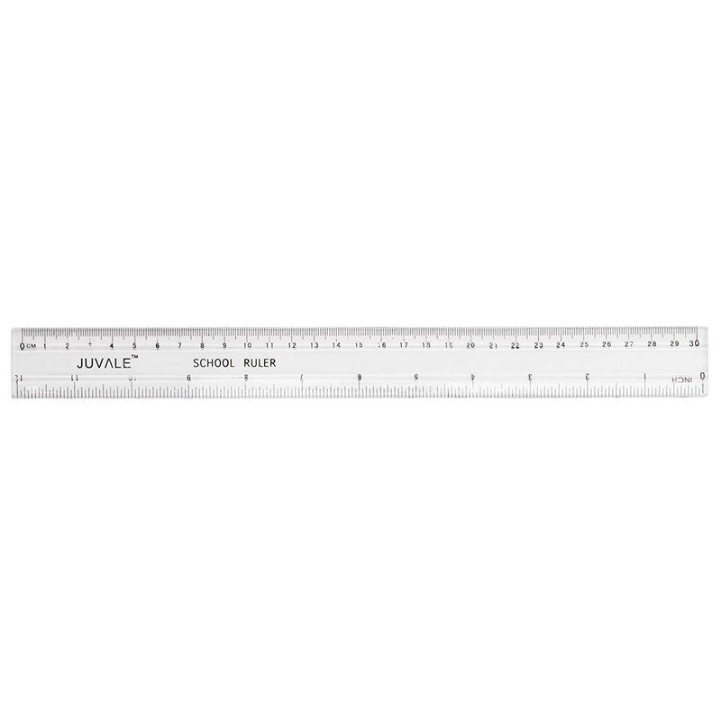 Rulers 12 Inch, 7 Pack Color Transparent Ruler Plastic Rulers, Kids Ruler  for School, Clear Ruler with Centimeters and Inches for School Home Office