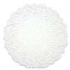 Lace Doilies Paper 250 Pack Set- Decorative Round Placemats Bulk, Table Runner, Cake Box Liners for Cakes, Desserts, Baked Treat Display, Ideal for Weddings, Tableware Decoration - White, 10.5 Inches