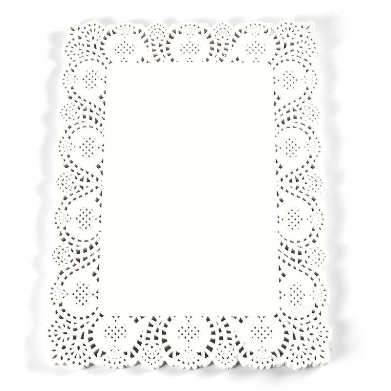 SCHOLMART Rectangle Paper Doilies Assorted Paper Lace Wedding Birthday –  SHANULKA Home Decor