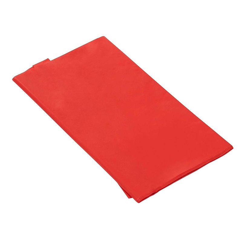 Juvale 12-Pack Red Plastic Tablecloth - Round 84-Inch Disposable Table Cover, Fits Up to 72-Inch Round Tables, Solid Red Color, Indoor Outdoor Party Supplies