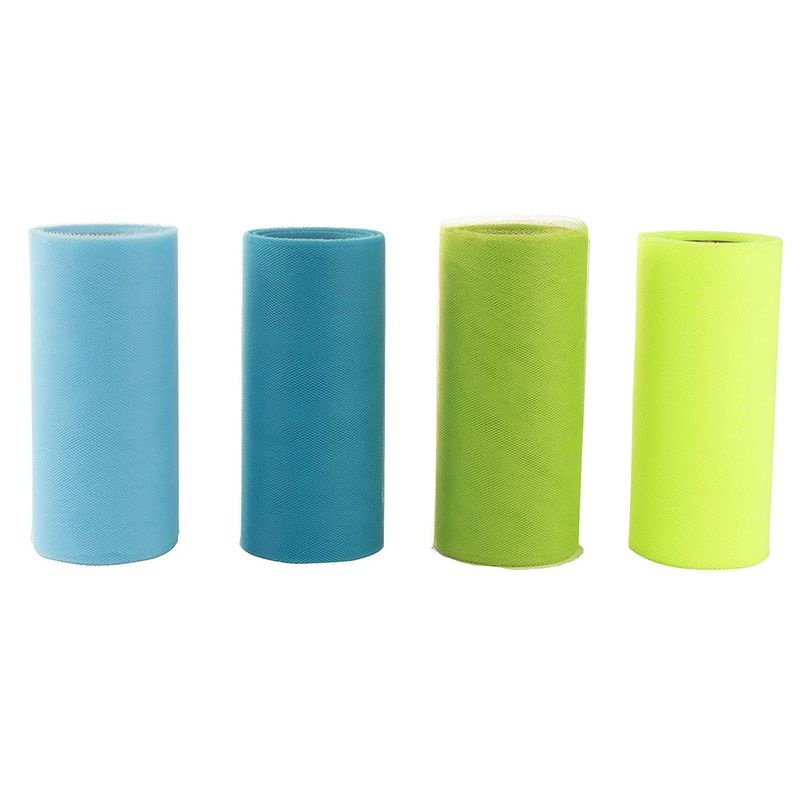 Juvale Tulle Rolls, Sewing Accessories and Supplies (6 in x 25 Yards, 8-Pack)