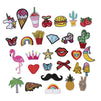 Assorted Iron On Patches for Clothing, Embroidering (30 Pieces)