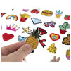 Assorted Iron On Patches for Clothing, Embroidering (30 Pieces)